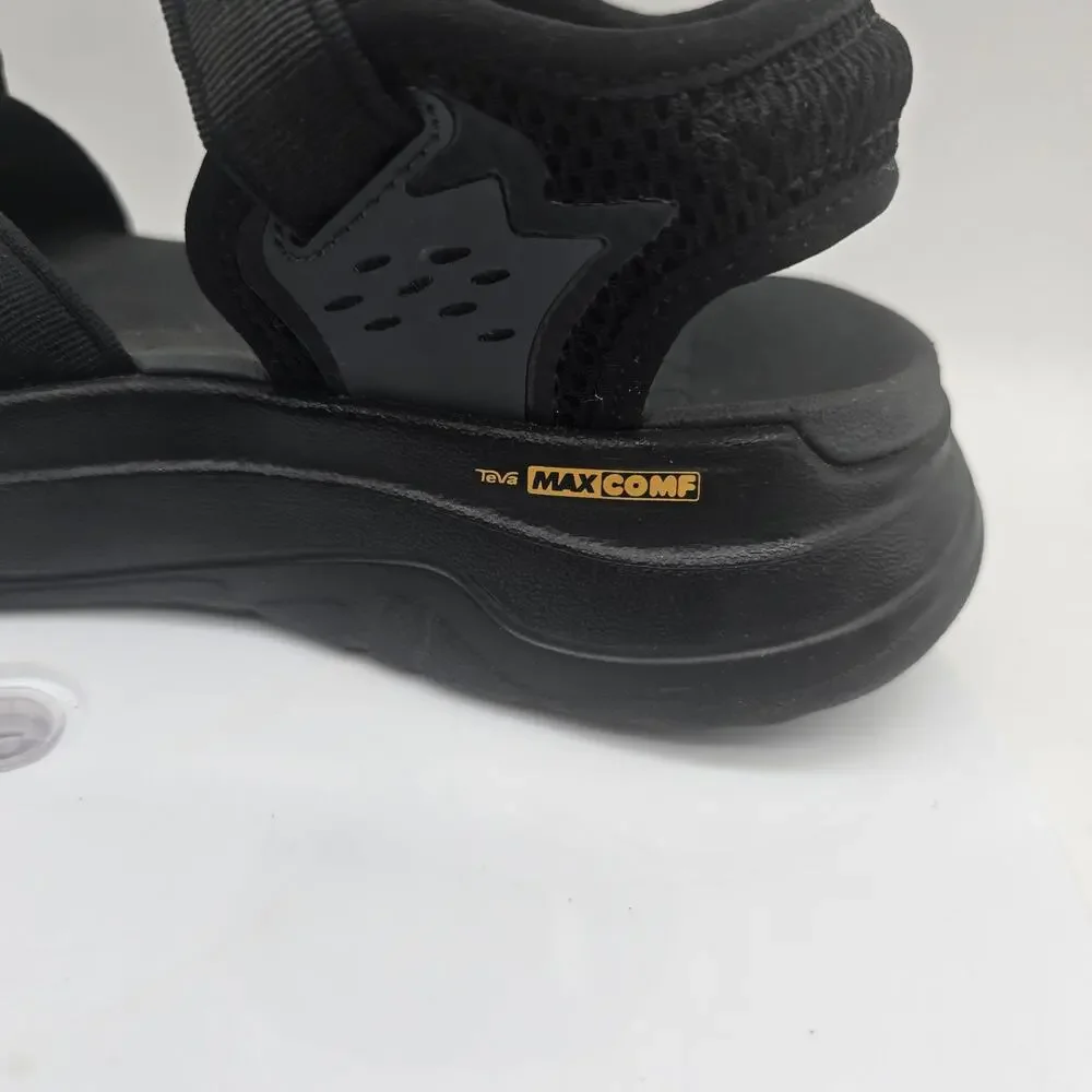 Teva Max Comf Zymic Sandals Womens Size Women's 9 Hiking Walking Techwear Black